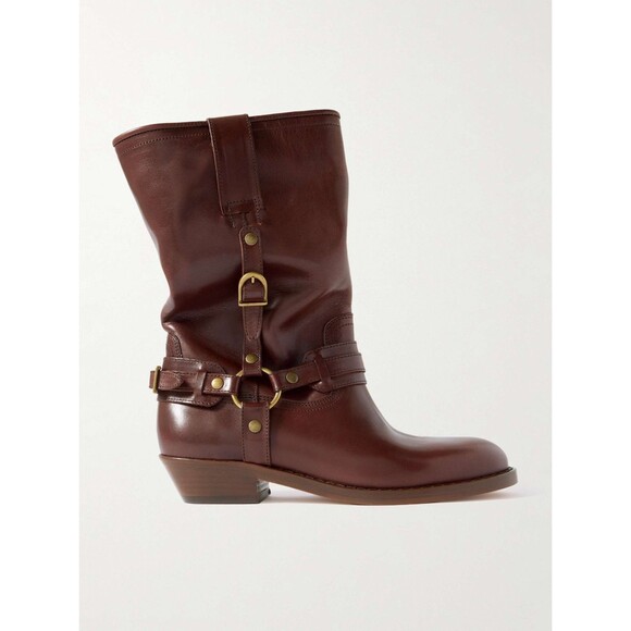 Isabel Marant Heiko Boot in Brown leather cowboy western cowgirl boots - Picture 1 of 10